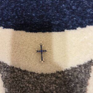 Chrome Hearts Cross With Blue Stones pendant